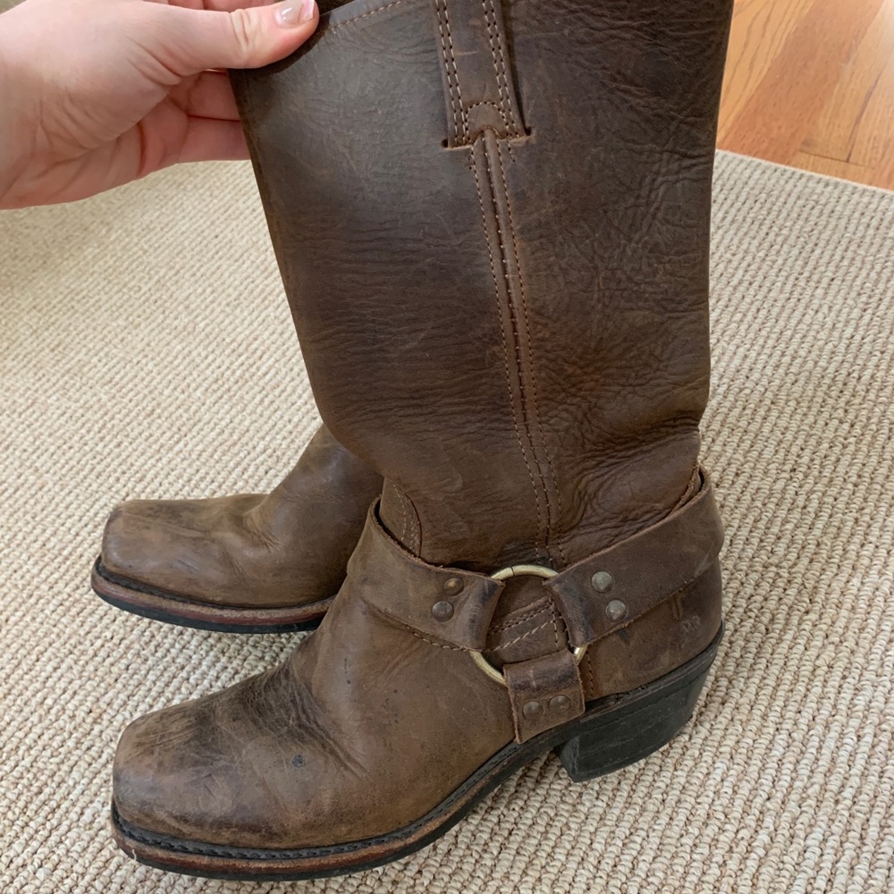 Frye buckle boots